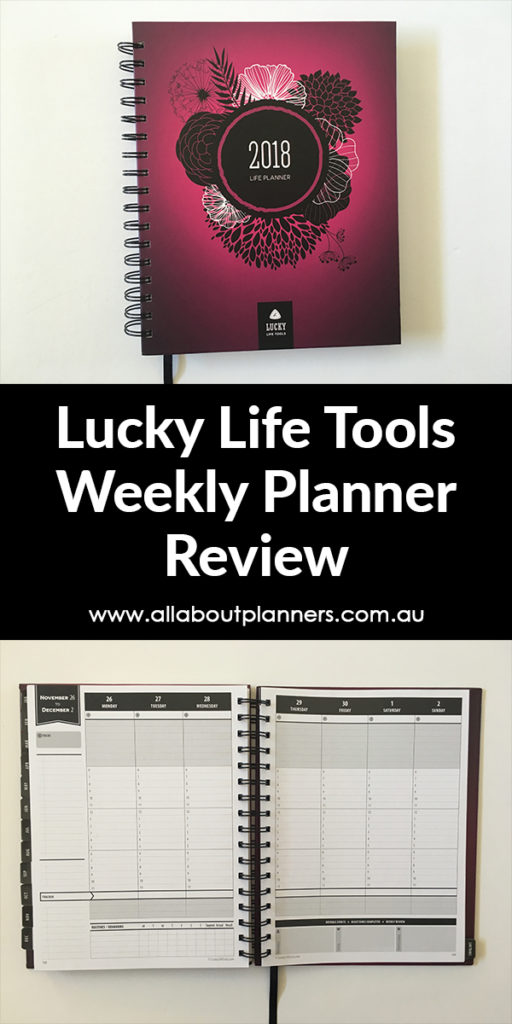 lucky life tools weekly planner review pros and cons vertical weekly hourly minimalist functional