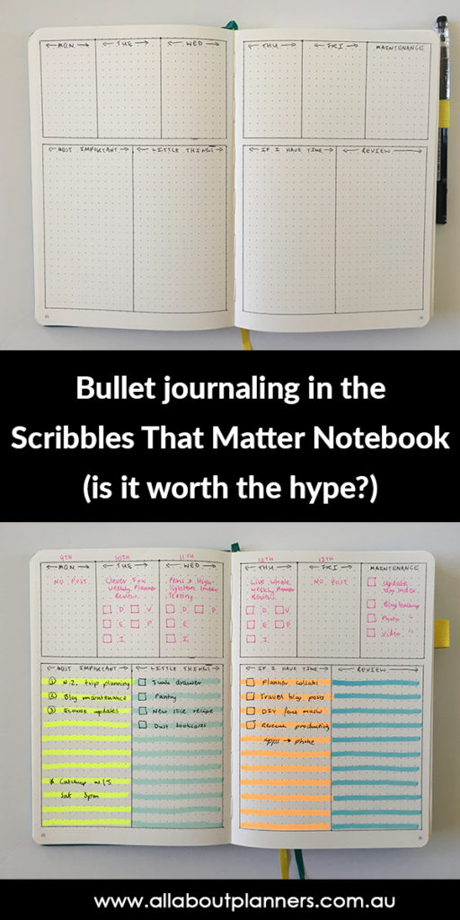 Bullet journaling in the Scribbles that Matter Notebook (is it worth the  hype?) – All About Planners