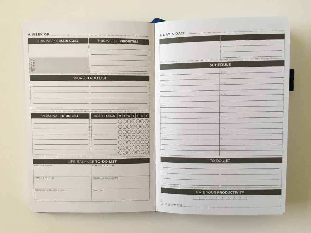 clever fox daily planner review weekly overview day to a page schedule to do minimalist gender neutral hardbound