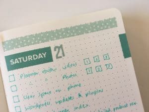 Bullet journaling with washi tape in the Scrivwell Dot Grid Notebook ...