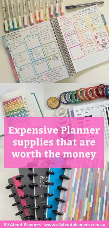 expensive planner supplies that are worth the money planner addict favorite supplies washi tape highlighters discbound planner stickers review