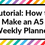 How to make an A5 size, 2 page weekly planner printable in Photoshop (video tutorial)