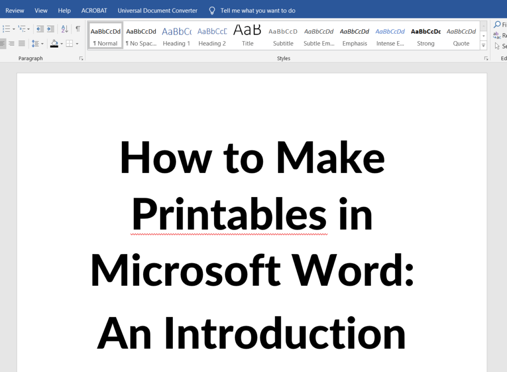 how to make printables in microsoft word introduction tutorials ecourse graphic design newbie