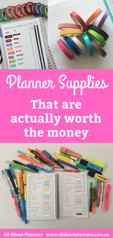 planner supplies that are actually worth the money highlighters washi tape discbound notebook bullet journaling planner addict best planning tips