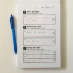 Trying out the To Do List in a Book Planner (Notepad version)