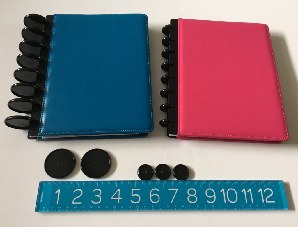 Arc Rollabind Purple Plastic 8.5 X 11 Notebook With Red Jelly Discs 