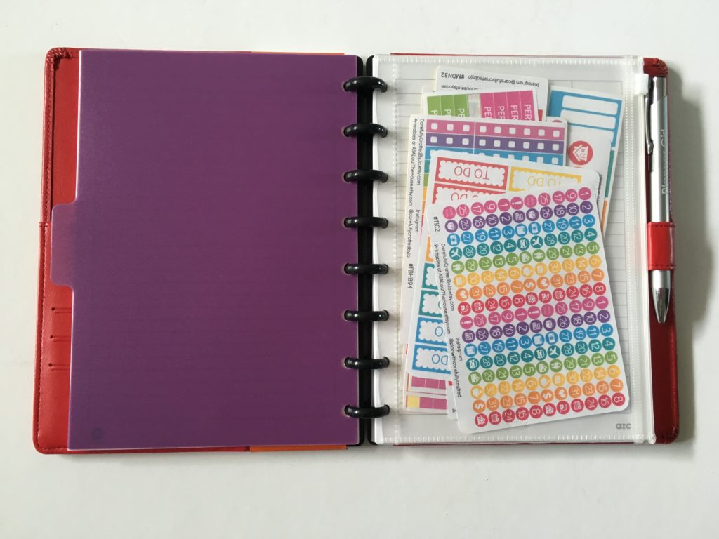 Tul Half Letter Notebook Systems Levenger Disc Junior Dividers with Mylar Tabs for Arc Printed on Rich White Artisan Flecked Stock Circa Binder 5.5 x 8.5 Discbound 