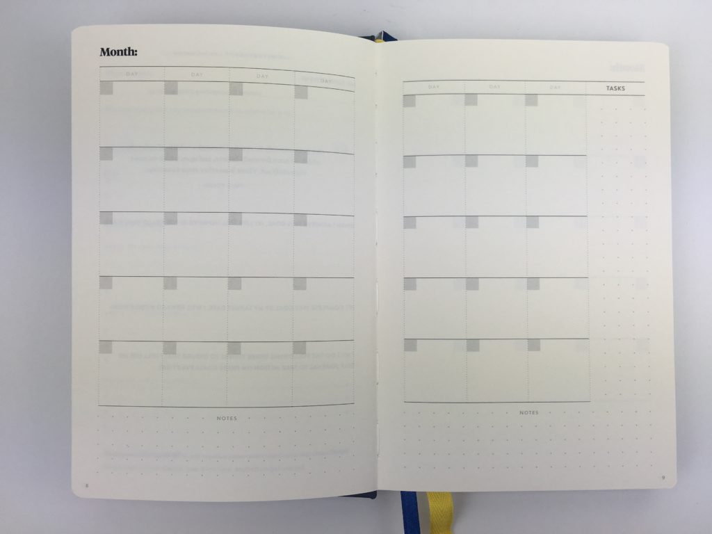 best self co planner review monthly calendar 2 page undated you choose start month weekly overview daily day to a page schedule