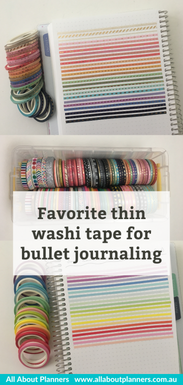 best thin washi tape for bullet journaling and planning rainbow patterns 3mm carefully crafted all about planners swatches tips favorite supplies