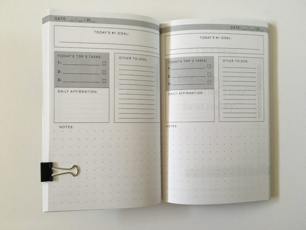 daily planner without schedule productivity journal goal getting amazon day to a page to do top priority dot grid bullet journal alternative