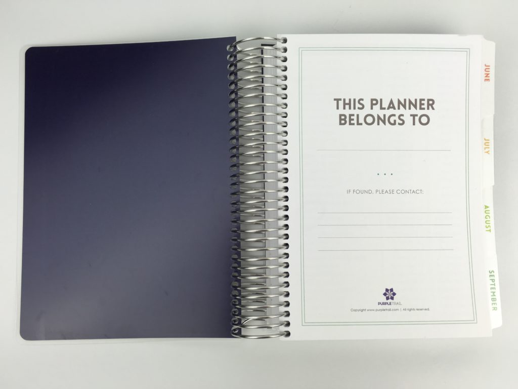 purple trail weekly planner review pros and cons custom cover personalised create your own choose layout vertical horizontal hourly