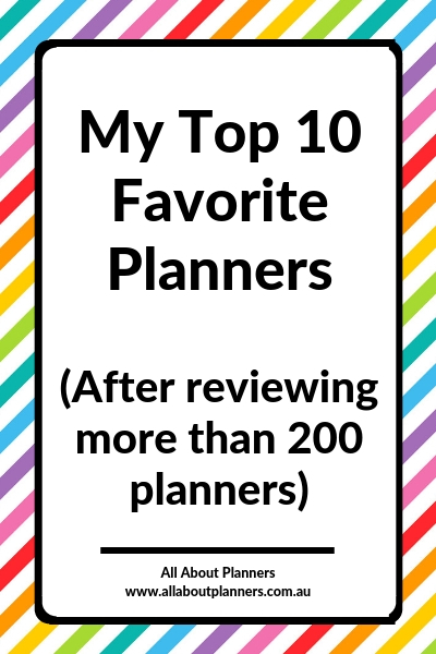 top 10 favorite planners weekly daily monthly cheap affordable personalised haul best planner review recommendation tips