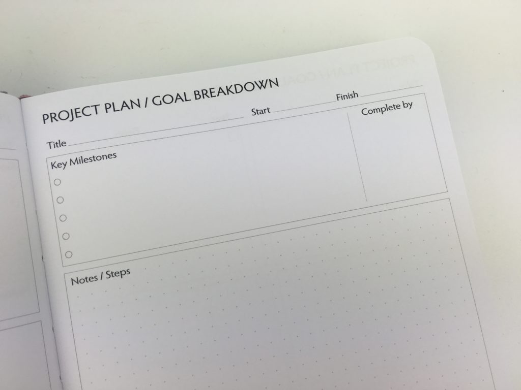 unbound planner review project planning brainstorm ecourse blog content creation influencer video flipthrough bright white paper