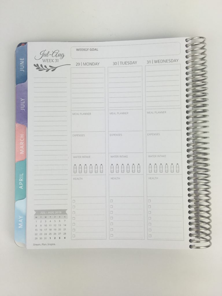 whistle and birch weekly planner review family layout monday start pros and cons vertical health exercise fitness hydrate checklist similar alternative to erin condren australia minimalist