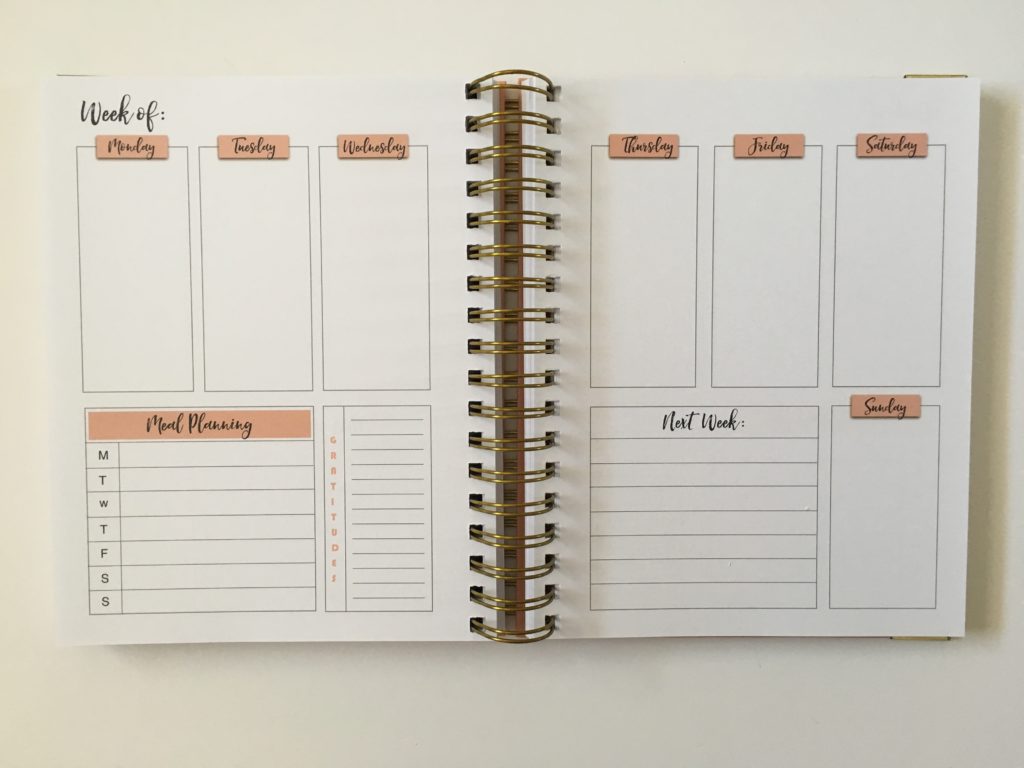 busy lifestyle weekly planner review monday start meal plan next week bullet journal inspired pastel