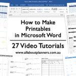 How to make printables in Microsoft Word
