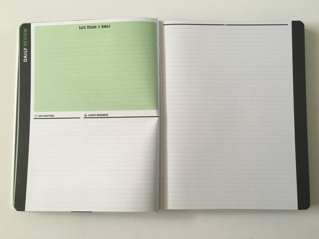 lucky life tools daily wellness journal pros and cons video notes lined hardbound review
