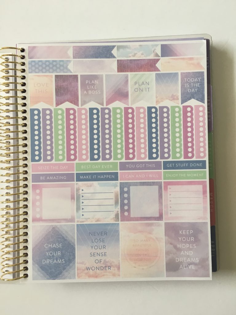 recollections horizontal weekly planner review pros and cons planner stickers