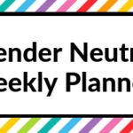 Gender Neutral Weekly Planners (Roundup)