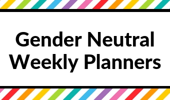 gender neutral weekly planners simple minimalist pros and cons stitched hardbound notebook men women