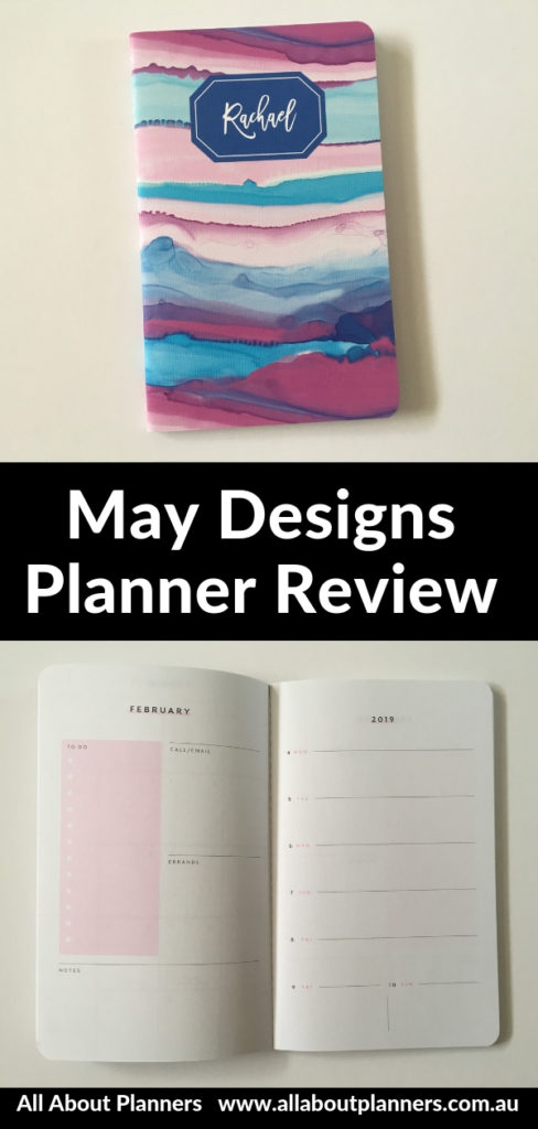 may designs weekly planner review pros and cons horizontal weekly spread sunday start video flipthrough pen test ghosting bleed