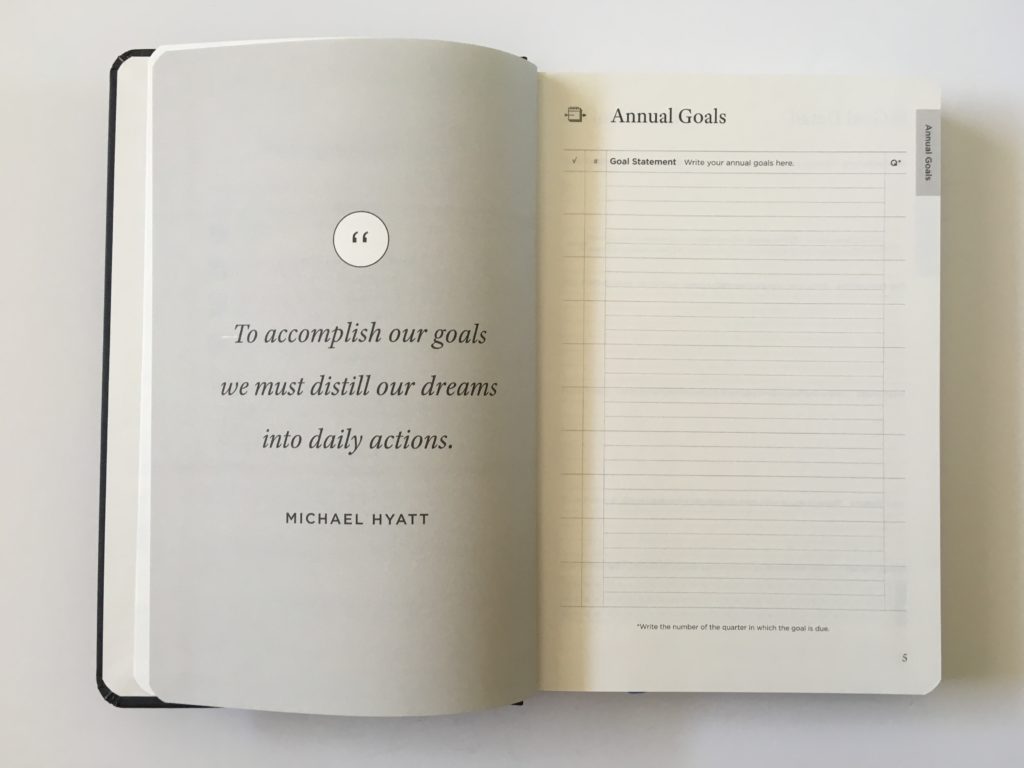 michael hyatt full focus planner review annual goals weekly daily day to a page gender neutral