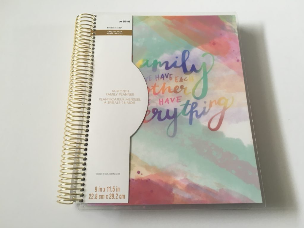 recollections family planner review pros and cons coil bound rainbow
