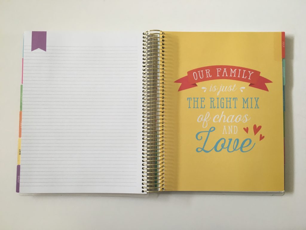 recollections family planner weekly layout review important dates divider notes