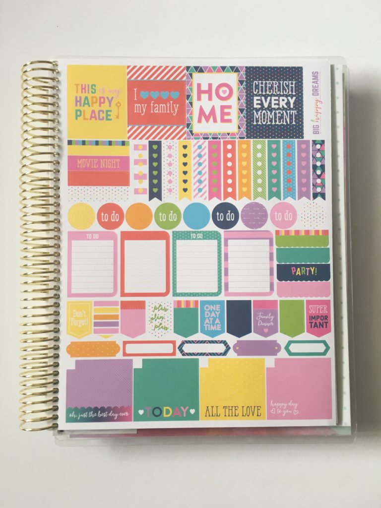 recollections planner review colorful stickers decorative pros and cons