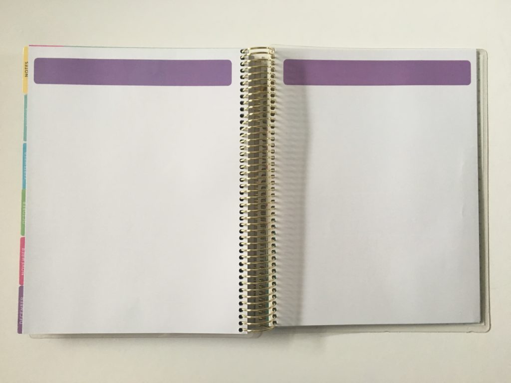 recollections planner review lined notes pages letter size family layout categories color coded mom kids cleaning schedule