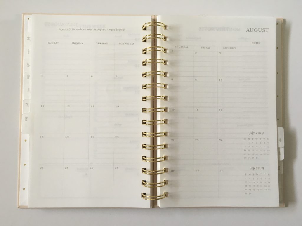 sugar paper planner review pros and cons 2 page monthly calendar sunday start