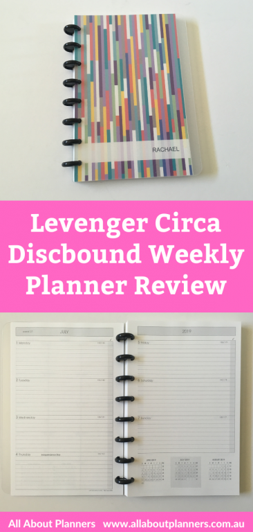 Levenger circa discbound weekly planner review pros and cons horizontal spread monday start lined writing space compatible discbound brands