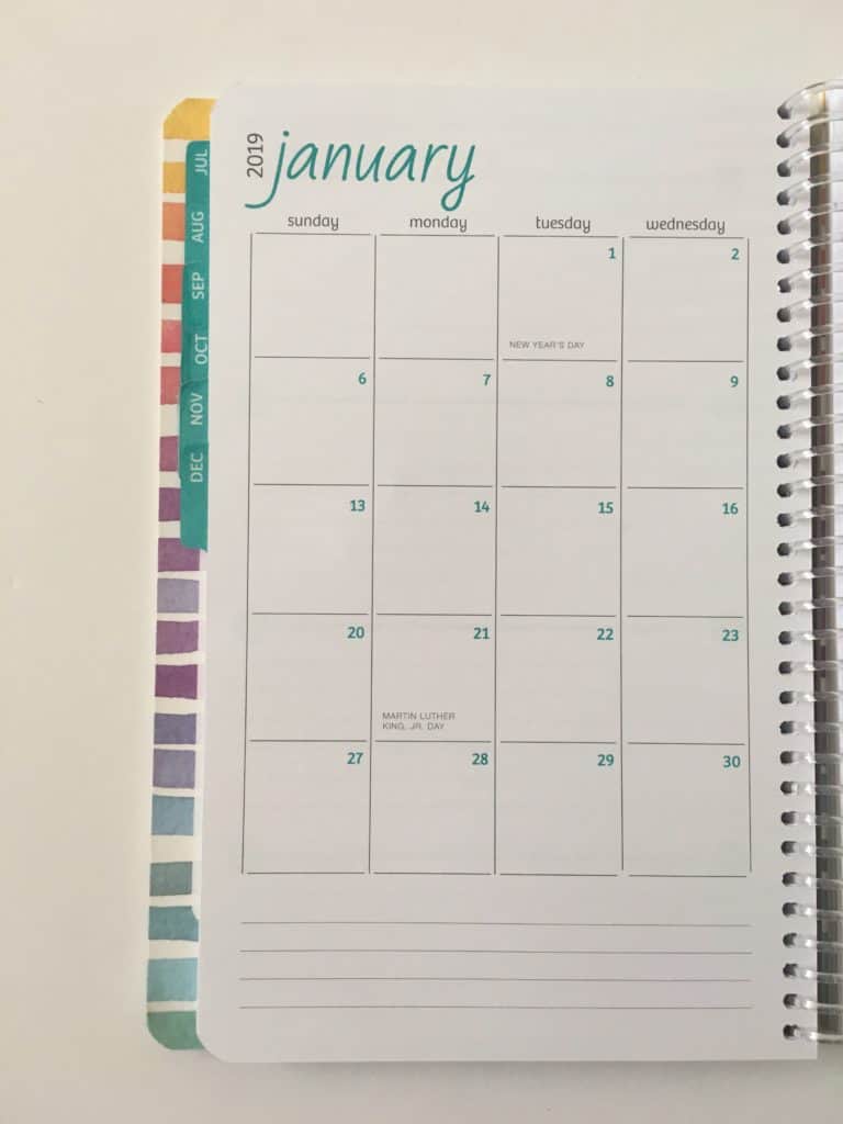 Global Printed Products Planner Review Horizontal Weekly Spread All