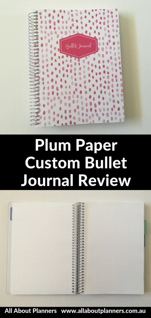 plum paper custom bullet journal review pros and cons dot grid lined graph bright white paper coil bound personalised