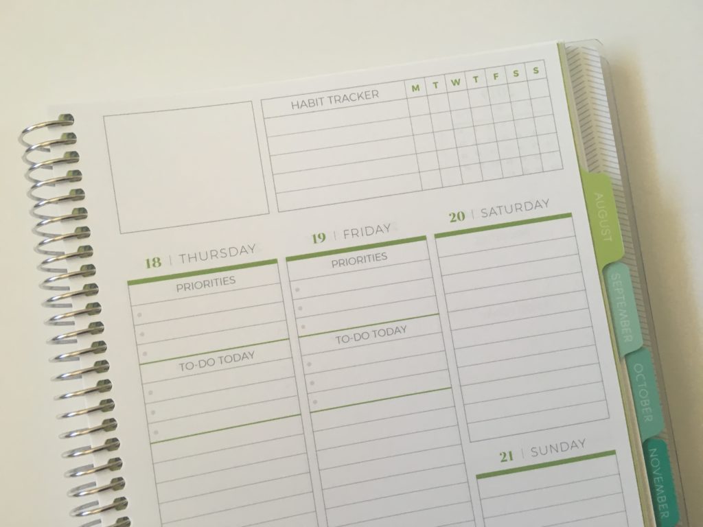 plum paper vertical layout priorities habit tracker school student college teacher lined