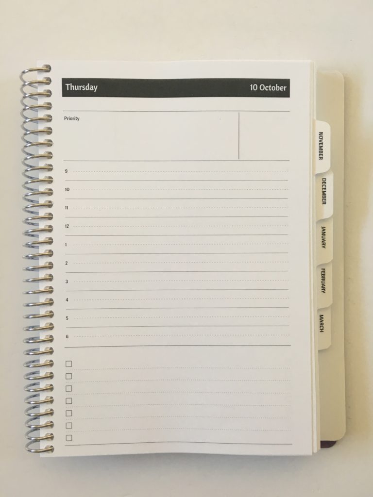 agendio daily planner review cover custom personalised day to a page neutral a5 page size 9am to 6pm full page per day