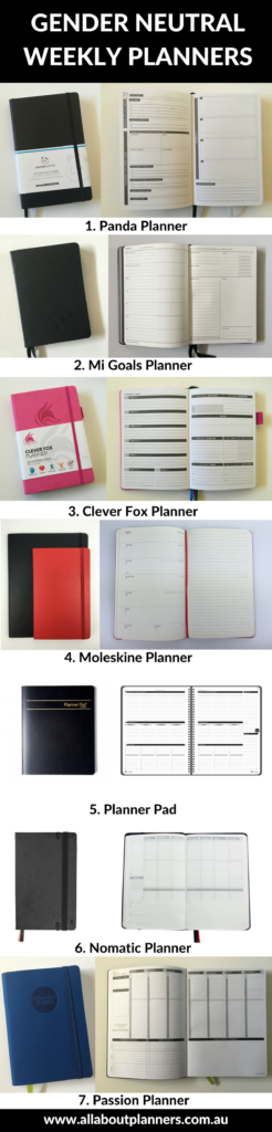 gender neutral weekly planner roundup recommendation pros and cons inspiration minimalist simple monday start horizontal vertica