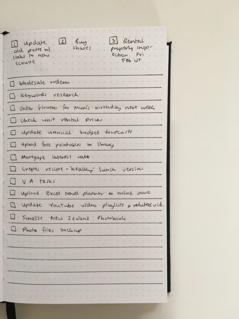 kikki k bullet journal spread layout ideas horizontal weekly monday start freehand frixion pens minimalist lists