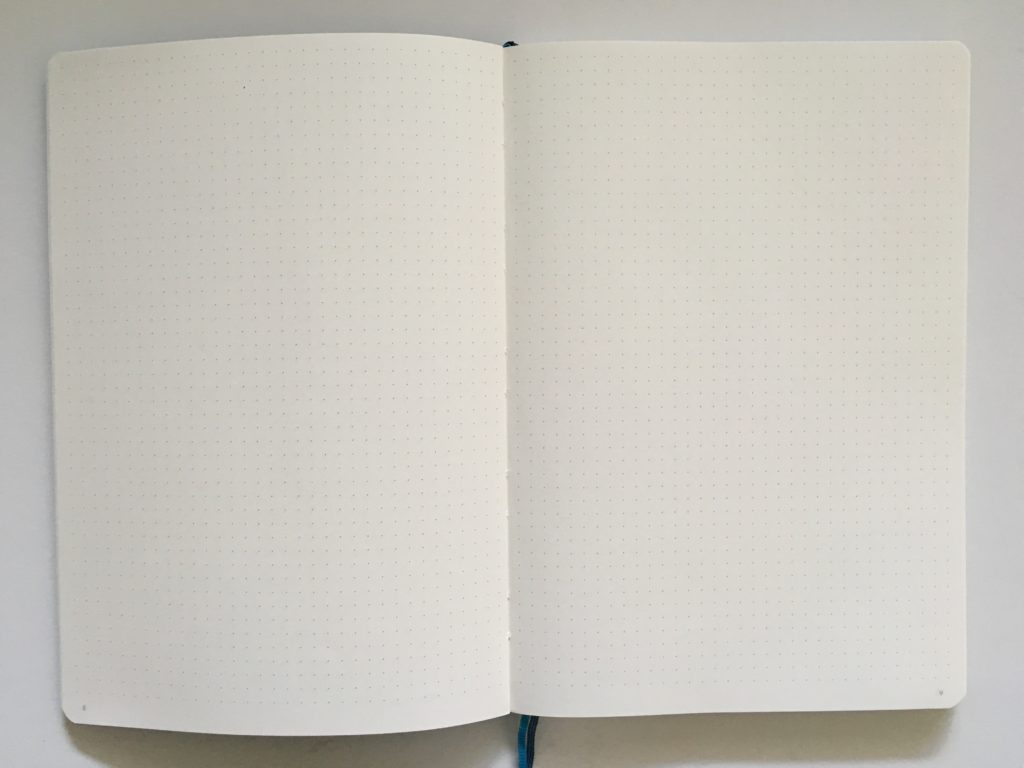 leuchtturm slim dot grid notebook review pen test pros and cons bujo medium size softcover gender neutral 5mm spacing