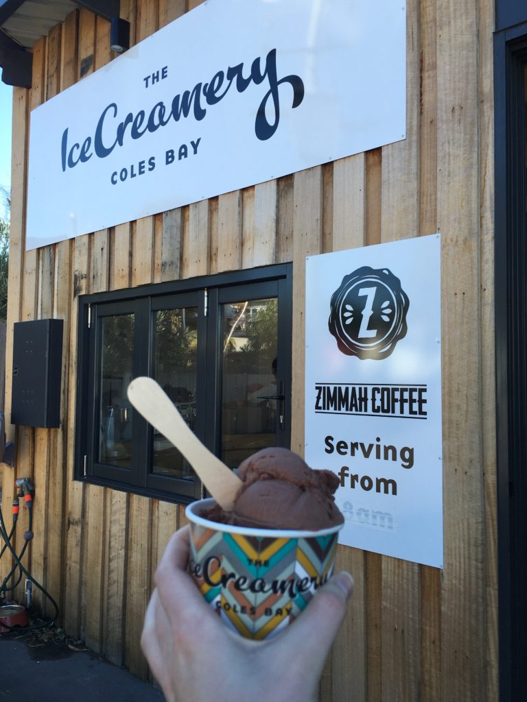 Coles Bay ice creamery things to see and do in freycinet