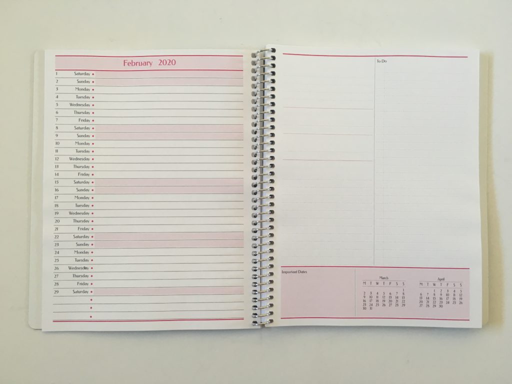 agendio monthly planner custom personalised colorful non-traditional perpetual list checklist pros and cons project planning a5