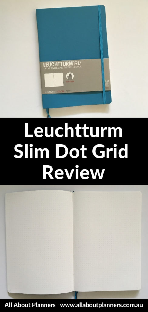 leuchtturm slim dot grid notebook review bullet journal pros and cons 5mm spacing bright white paper pen test pocket folder