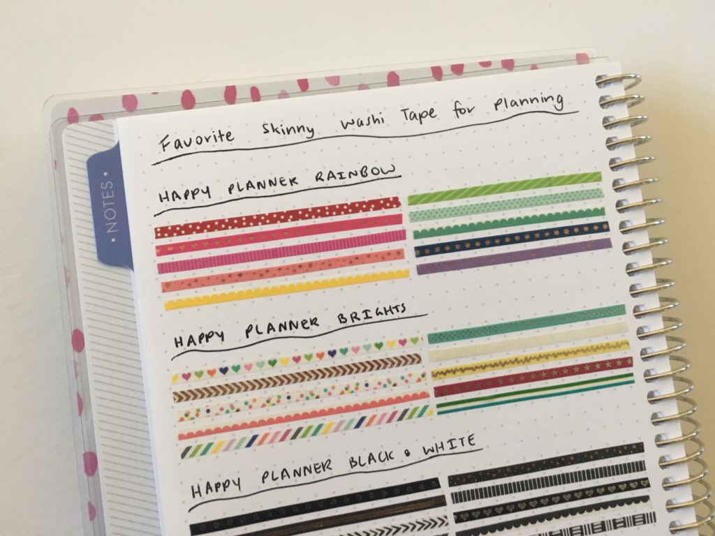 Pastel Skinny Washi Tape – The Happy Planner