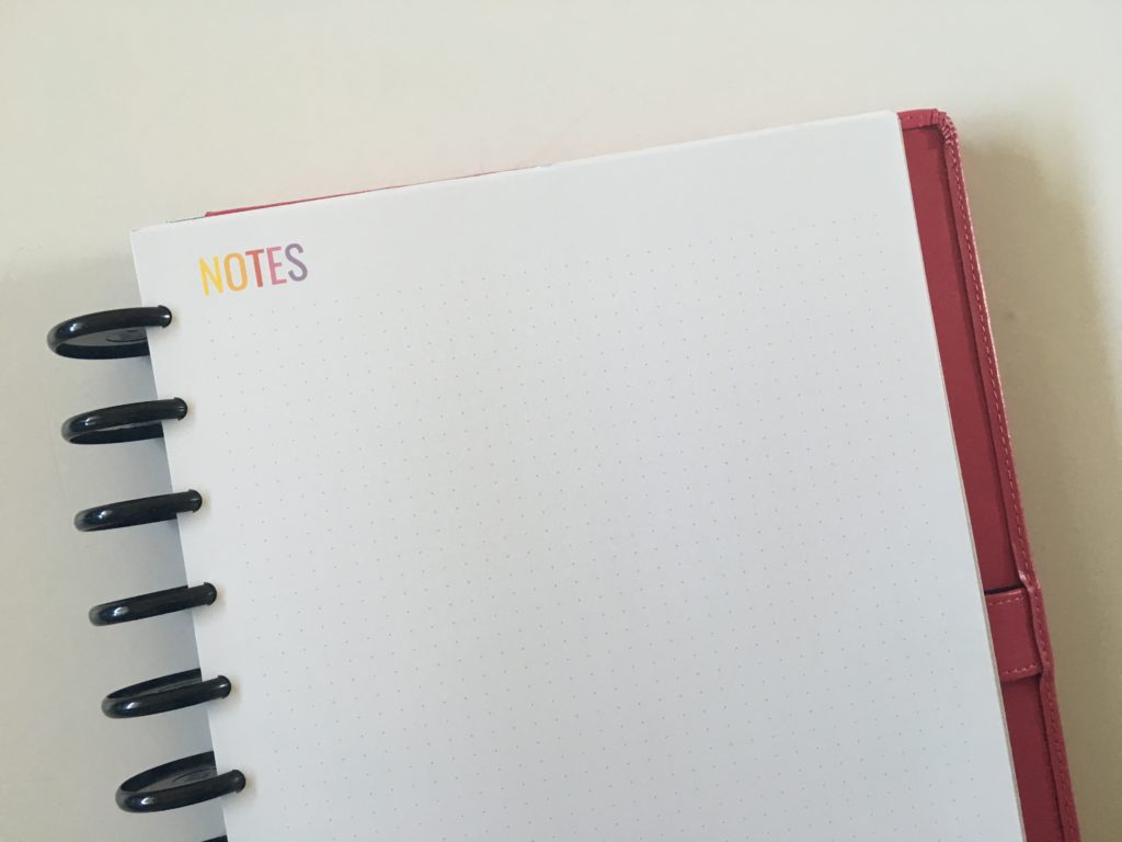 rainbow printable weekly planner spread arc discbound notebook inserts minimalist template diy a4