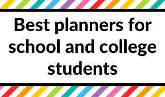 Best Planners for school and college students