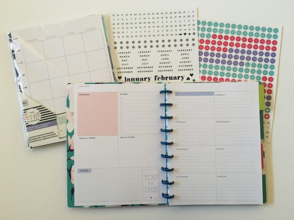 mambi happy planner discbound weekly dashboard insert refill review diy custom planner in happy notes class size