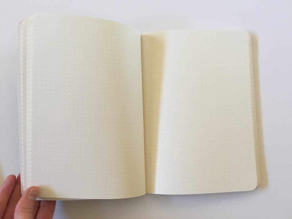 northbooks stitchbound planner a5 size pen test ghosting bleed through review cream paper