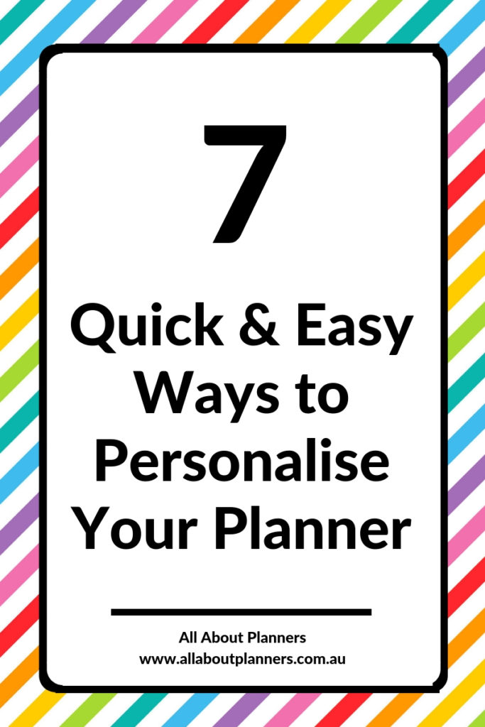 quick and easy ways to personalise your planner decorating simple minimalist inspiration tips