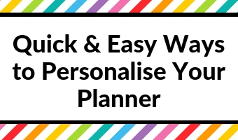 quick and easy ways to personalise your planner decorating simple minimalist inspiration tips planner hack addict