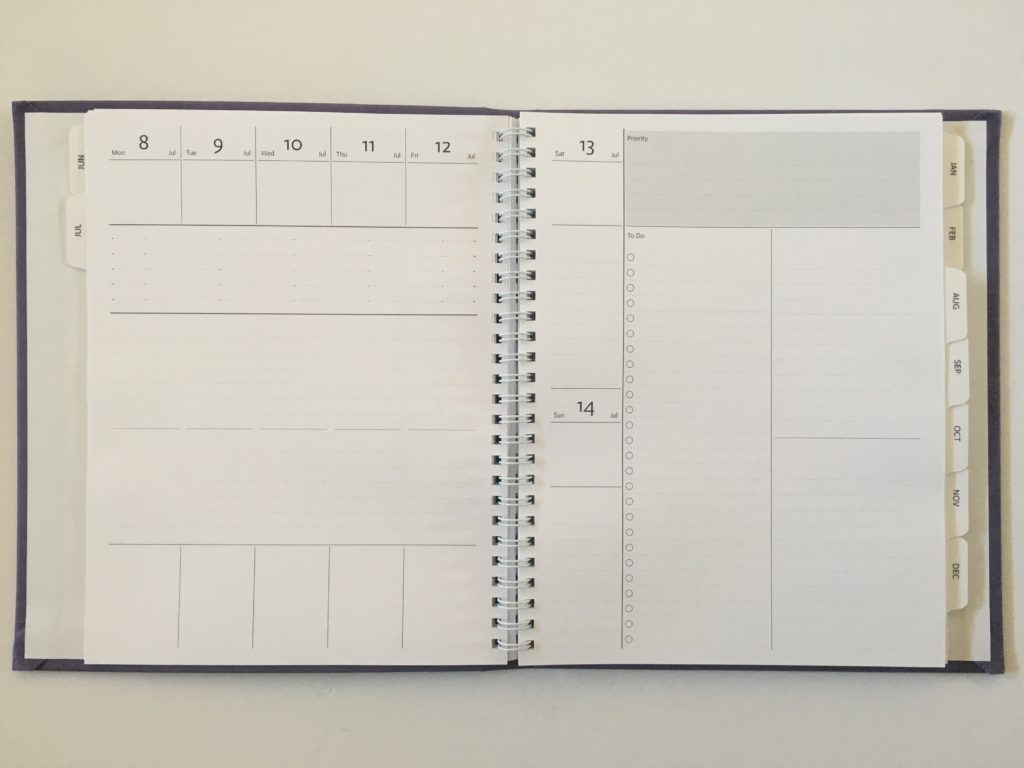 agendio custom weekly planner review personalised monday start vertical lined project planning checklist medium size hardbound neutral colors
